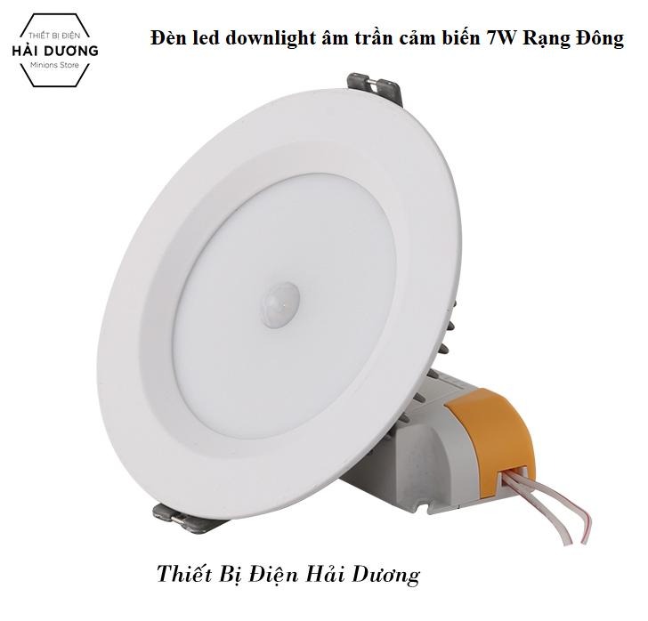 Đèn led downlight âm trần cảm biến 7W Rạng Đông