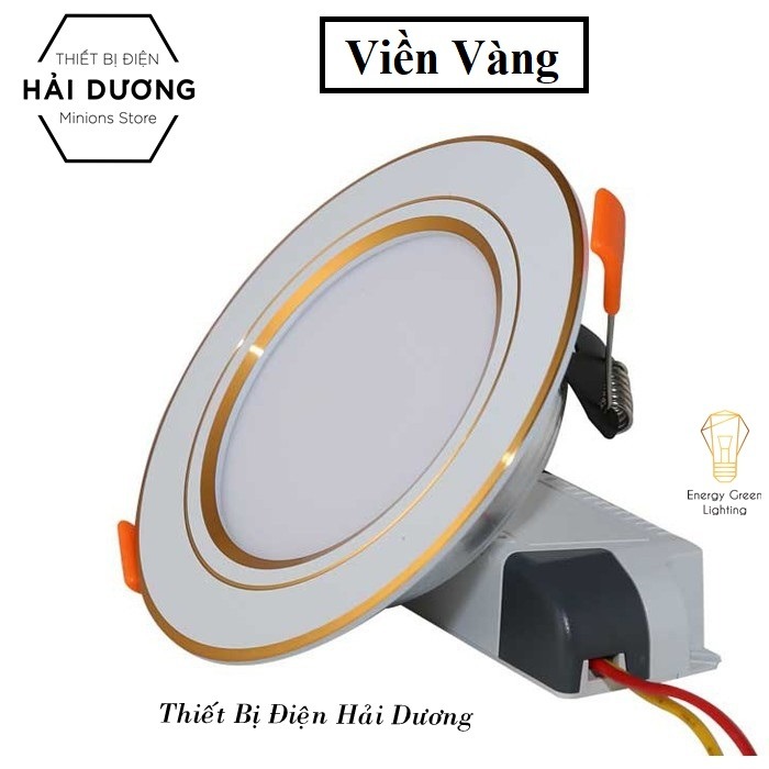 Đèn LED Downlight 3 chế độ Rạng Đông D AT010L ĐM 90-7W (Viền Trắng,Viền Vàng)