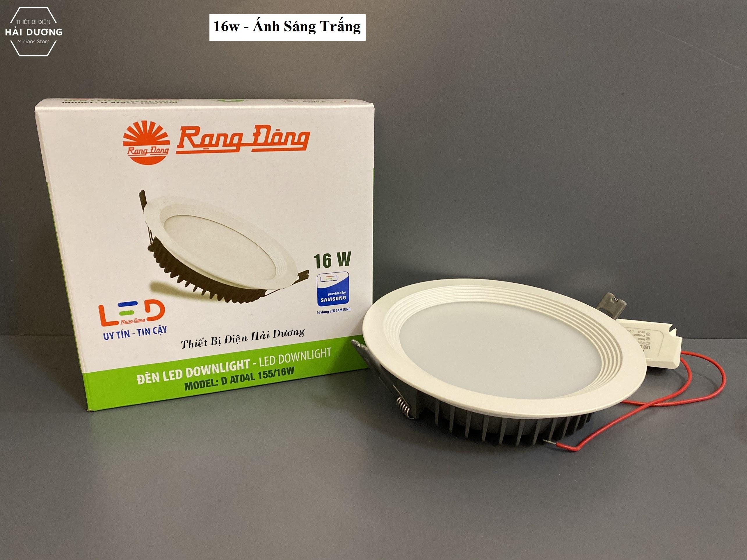 Đèn Led Downlight Rạng Đông Âm Trần D AT04L 155 - 16W - 25W - Bảo hành 2 năm