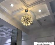 Đèn thả cầu sao kiểu dáng hiện đại, sang trọng phi 500 - 42 bóng led (Ánh sáng vàng)