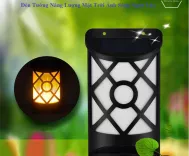Đèn Tường Năng Lượng Mặt Trời Ánh Sáng Ngọn Lửa