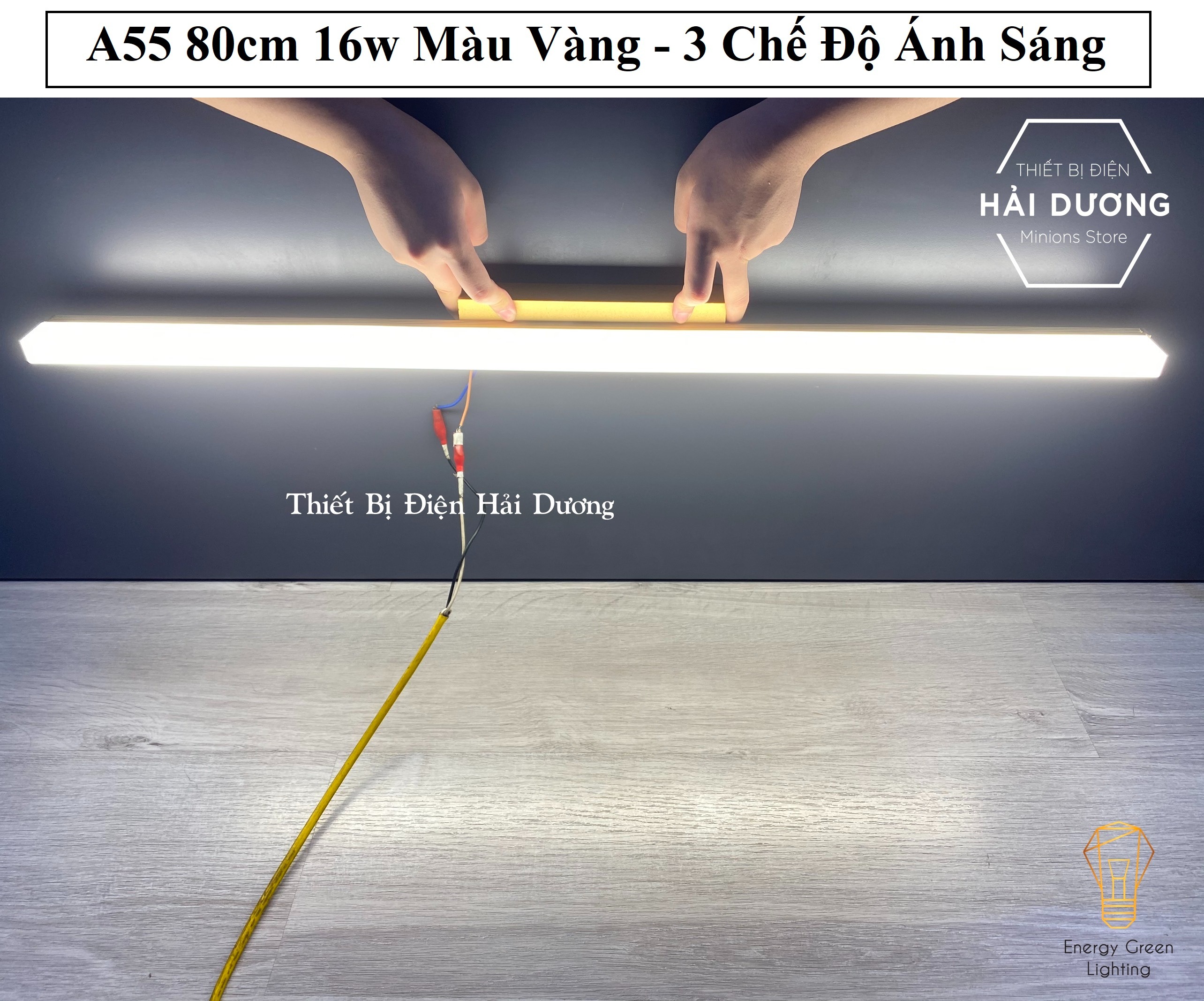 Đèn Soi Tranh- Đèn Rọi Gương Led Model A55 80cm 16w - 3 Chế Độ Ánh Sáng