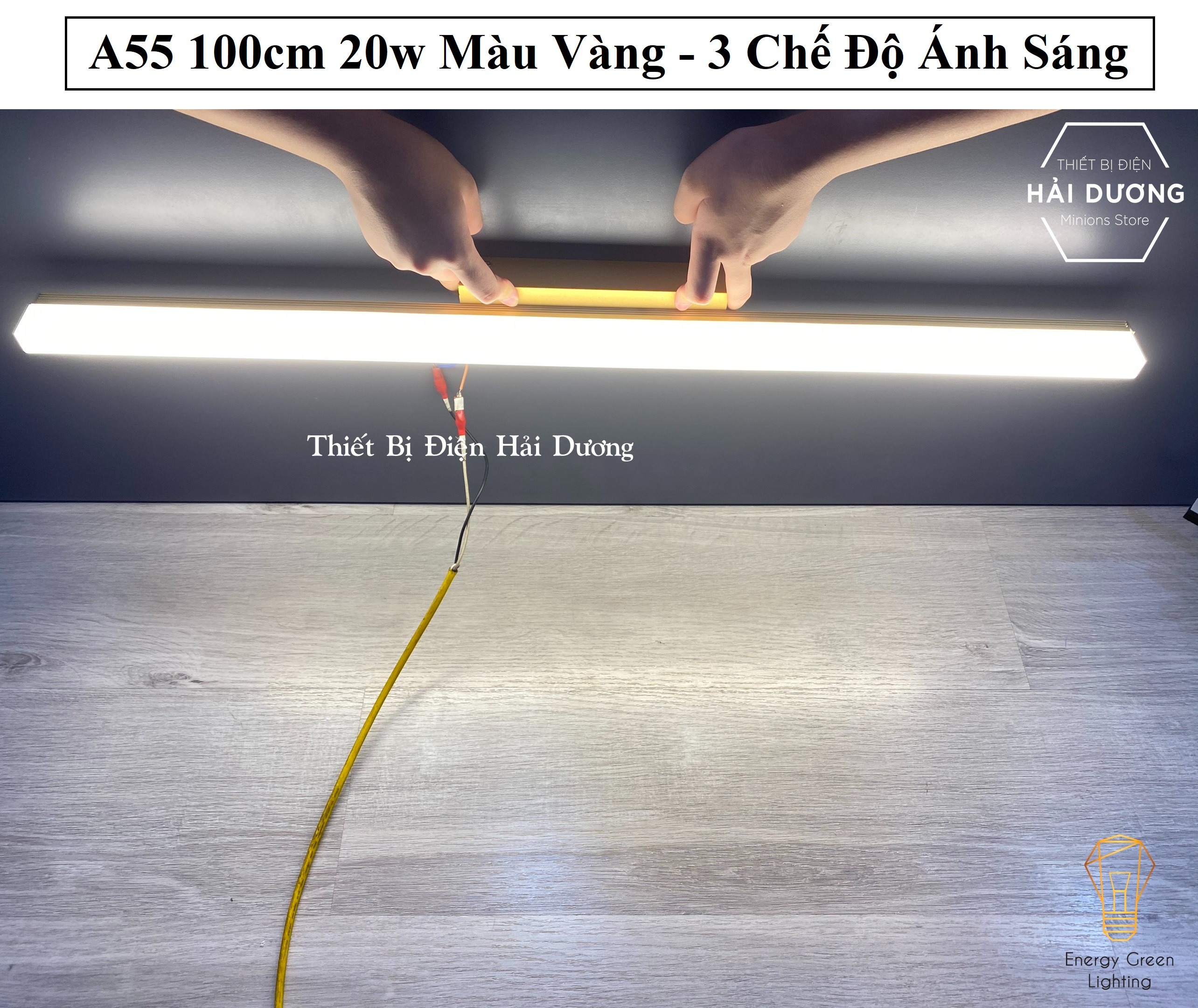 Đèn Soi Tranh- Đèn Rọi Gương Led Model A55 100cm 20w - 3 Chế Độ Ánh Sáng