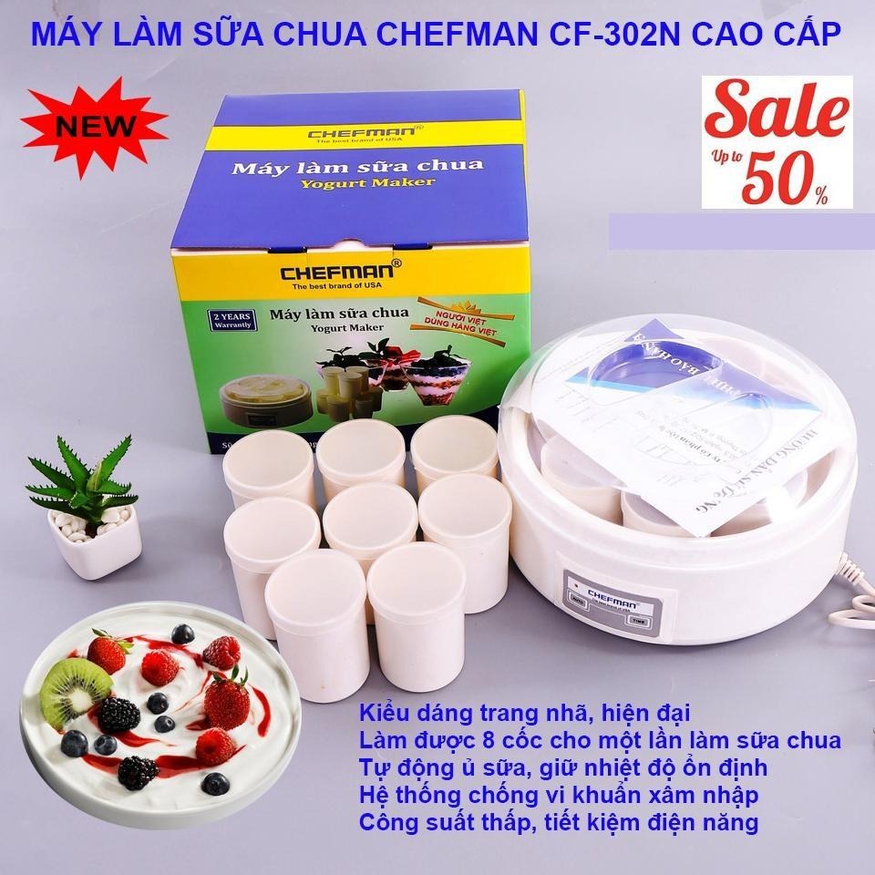 Máy làm sữa chua Chefman CM302T tặng kèm 8 cốc thủy tinh