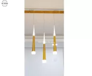 Bộ 3 Chao đèn thả trần kiểu dáng Bắc Âu ABC (Đen)