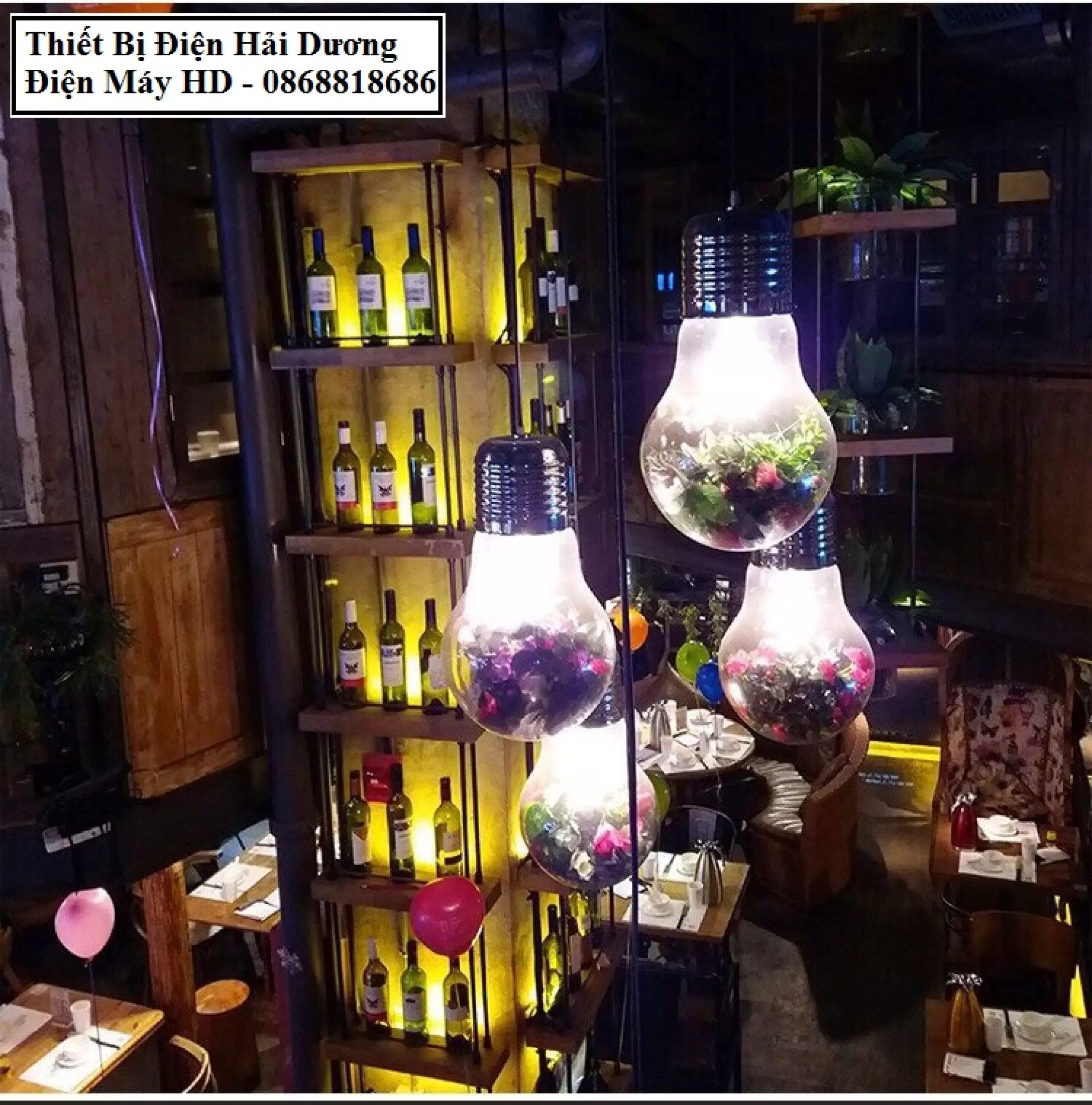 Bộ 4 Đèn thả trang trí hình bóng led TN559