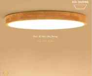 Đèn LED Ốp Trần Gỗ OT-3027 - Đường Kính 30cm - Phong Cách Hiện Đại - 3 Chế Độ Ánh Sáng - Energy Green Lighting