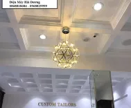 Đèn thả cầu sao kiểu dáng hiện đại, sang trọng phi 300 - 18 bóng led