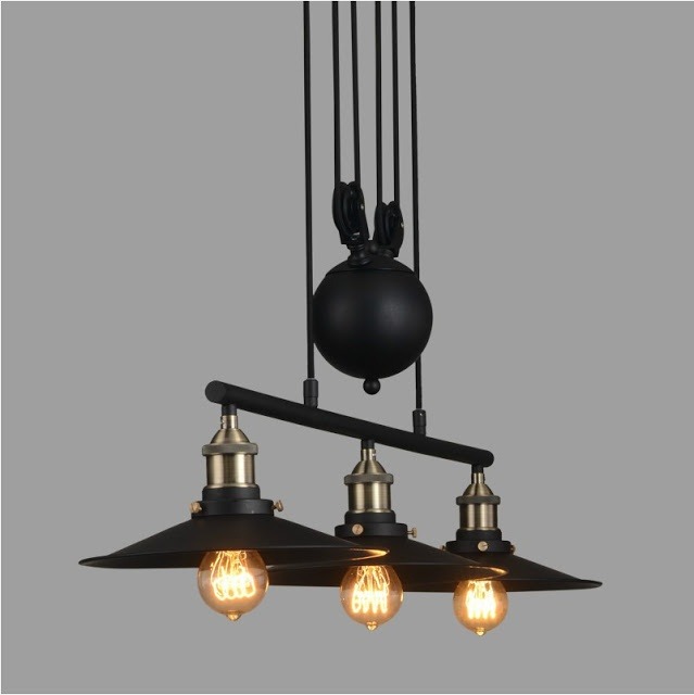 Đèn Thả Trần Kiểu Loft Vintage Phong Cách Bắc Âu TDB148 - Tặng kèm 3 bóng led T64 decor - ENERGY GREEN LIGHTING