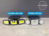 Pha Led Năng Lượng Mặt Trời 3 Chiều NF-866 (100 Mắt LED COB) - TY05106 (78 Mắt) - Cảm Biến 3 chế Độ