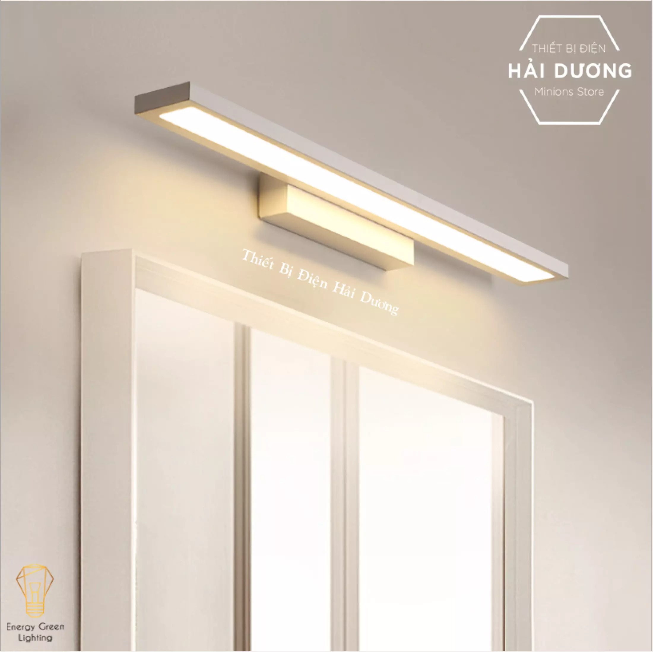 Đèn soi tranh - Đèn rọi gương Led Model A60 25-40-55cm Ánh Sáng Vàng - Có video thực tế