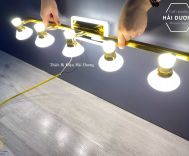 Đèn soi tranh - Đèn rọi gương Led 5 Đèn chiếu sáng 7475-5 - Điều chỉnh góc chiếu - 3 Chế độ ánh sáng