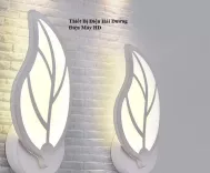 Đèn trang trí gắn tường hình lá NT601 3 chế độ ánh sáng Trắng - Vàng - Trung Tính