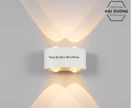 Đèn trang trí hắt tường 2 đầu - 4w-6w chống nước TN187-TN188 (Đen-Trắng). Sản phẩm chống thấm nước