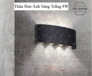 Đèn trang trí hắt tường 2 đầu - 8w chống nước TN189 (Đen-Trắng)