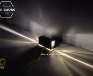 Đèn Tường Cao Cấp 2 Đầu Chiếu Sáng DT-261 Tạo Tia Sáng - Led Siêu Sáng - Ánh Sáng Trắng - Vàng