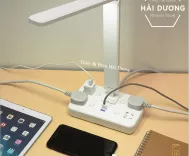 Đèn Bàn Led Có Thể Gấp Gọn DB-3018 - Điều Khiển Từ Xa -Tăng Giảm Ánh Sáng Tích Hợp Ổ Cắm Điện, USB
