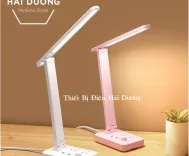 Đèn Bàn Led Tích Hợp Ổ Cắm DB-3011 - Có Điều Khiển - 3 Chế Độ Ánh Sáng - Tăng Giảm Ánh Sáng - Thay Đổi Được Góc Chiếu -Tặng Kèm Ổ Cắm Chuyển 3 Chân