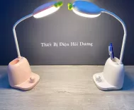 Đèn bàn LED dễ thương con mèo DB-2239 cảm ứng tắt mở 3 chế độ - tăng giảm có 2 màu trắng hồng