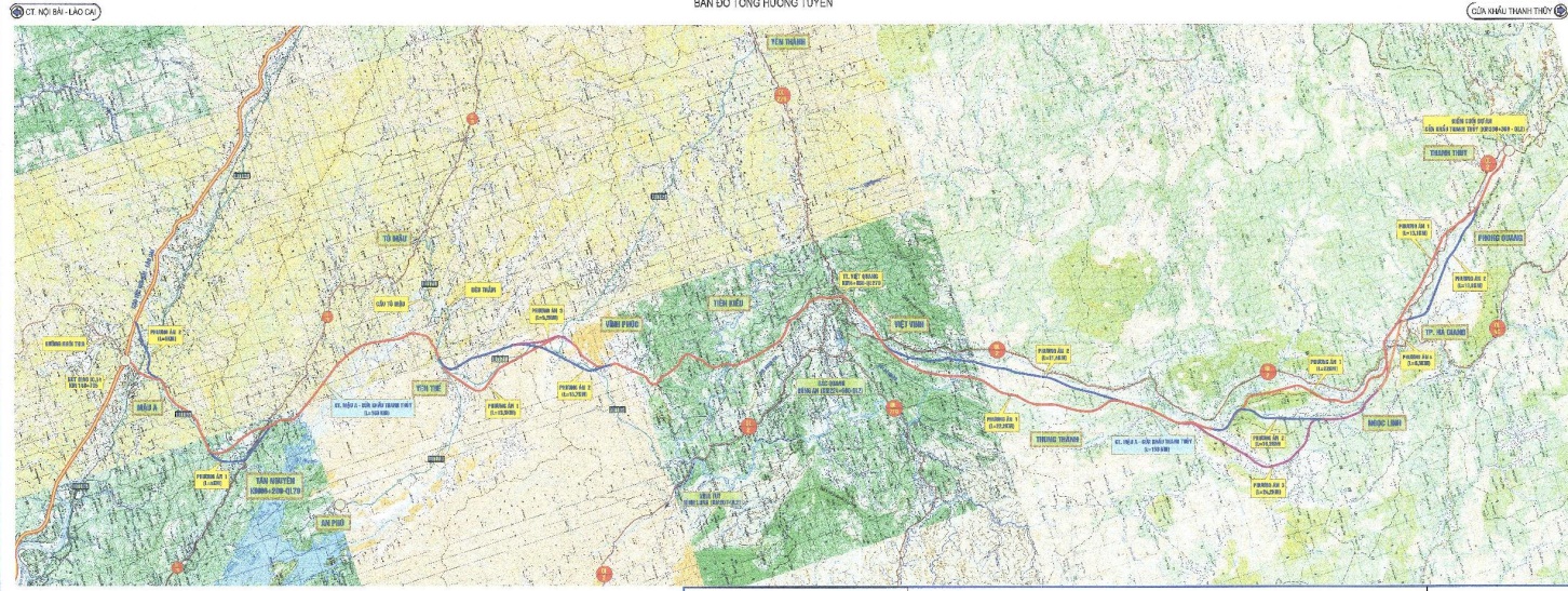 Dự án ĐTXD đường cao tốc từ cửa khẩu Thanh Thủy đến cao tốc Nội Bài -Lào Cai