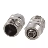 Ốc nối hơi vặn nhanh mạ niken PC 1 2 3 4 6 8 10 12 14 16mm