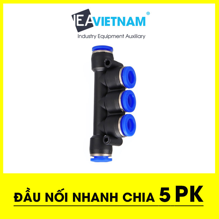 Đầu nối hơi nhanh chia 5 PK4 PK6 PK8 PK10 PK12