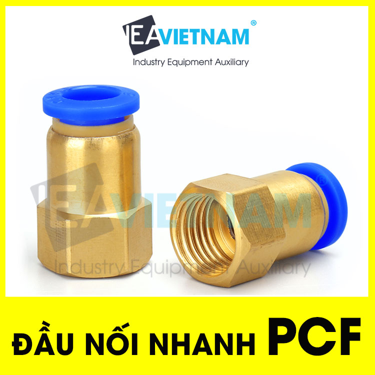 Cút nối nhanh , Đầu nối nhanh PCF ren trong 4 6 8 10 12