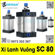 Xi lanh khí nén SC 80 X 25 50 75 100 125 150 175 200 250 300 350 400 450 500 600 700 800 900 1000