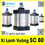 Xi lanh khí nén SC 80 X 25 50 75 100 125 150 175 200 250 300 350 400 450 500 600 700 800 900 1000