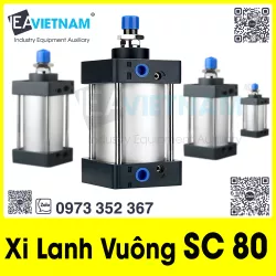 Xi lanh khí nén SC 80 X 25 50 75 100 125 150 175 200 250 300 350 400 450 500 600 700 800 900 1000