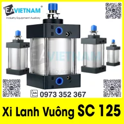 Xi lanh khí nén SC 125 x 25 50 75 100 125 150 175 200 250 300 350 400 450 500 600 700 800 900 1000