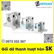 Gối đỡ SK , Gối đỡ trục, Gối đỡ thanh trượt tròn SK8 SK10 SK12 SK13 SK16 SK20 SK25 SK30 SK35 SK40 SK50 SK60