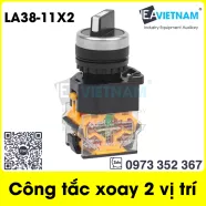 Công tắc xoay 2 vị trí phi 22 mm LA38-11X2 / Công tắc xoay 2 tiếp điểm 22mm
