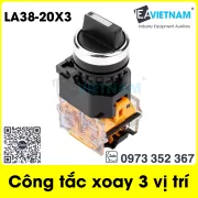 Công tắc xoay 3 vị trí phi 22 mm LA38-20X3 / Công tắc xoay 3 tiếp điểm