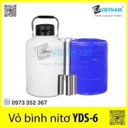 Bình Nitơ lỏng YDS-6 | Vỏ bình nito lỏng 6L | Bình chứa khí nito lỏng 6 Lít