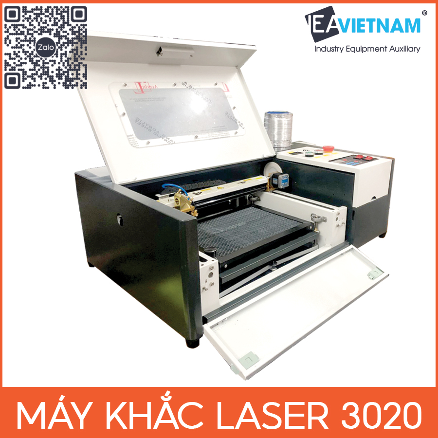 Máy khắc laser 3020 , Máy cắt Laser 3020 40W , Máy khắc dấu cao su , Máy cắt Tem nhãn tủ điện, Máy khắc laser lá cây