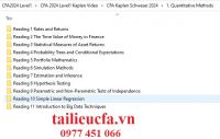 CFA 2024 Video Lecture & Slide Level1