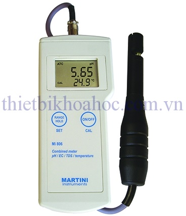 MÁY ĐO PH/EC/TDS/NHIỆT ĐỘ CẦM TAY MILWAUKEE Mi 806