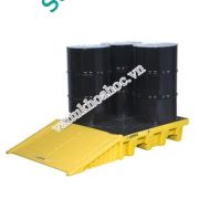 PALLET CHỐNG TRÀN CHO 4 THÙNG PHI