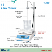 Máy khuấy từ gia nhiệt (Hiện số 500oC , 1500 rpm, 200x200mm)