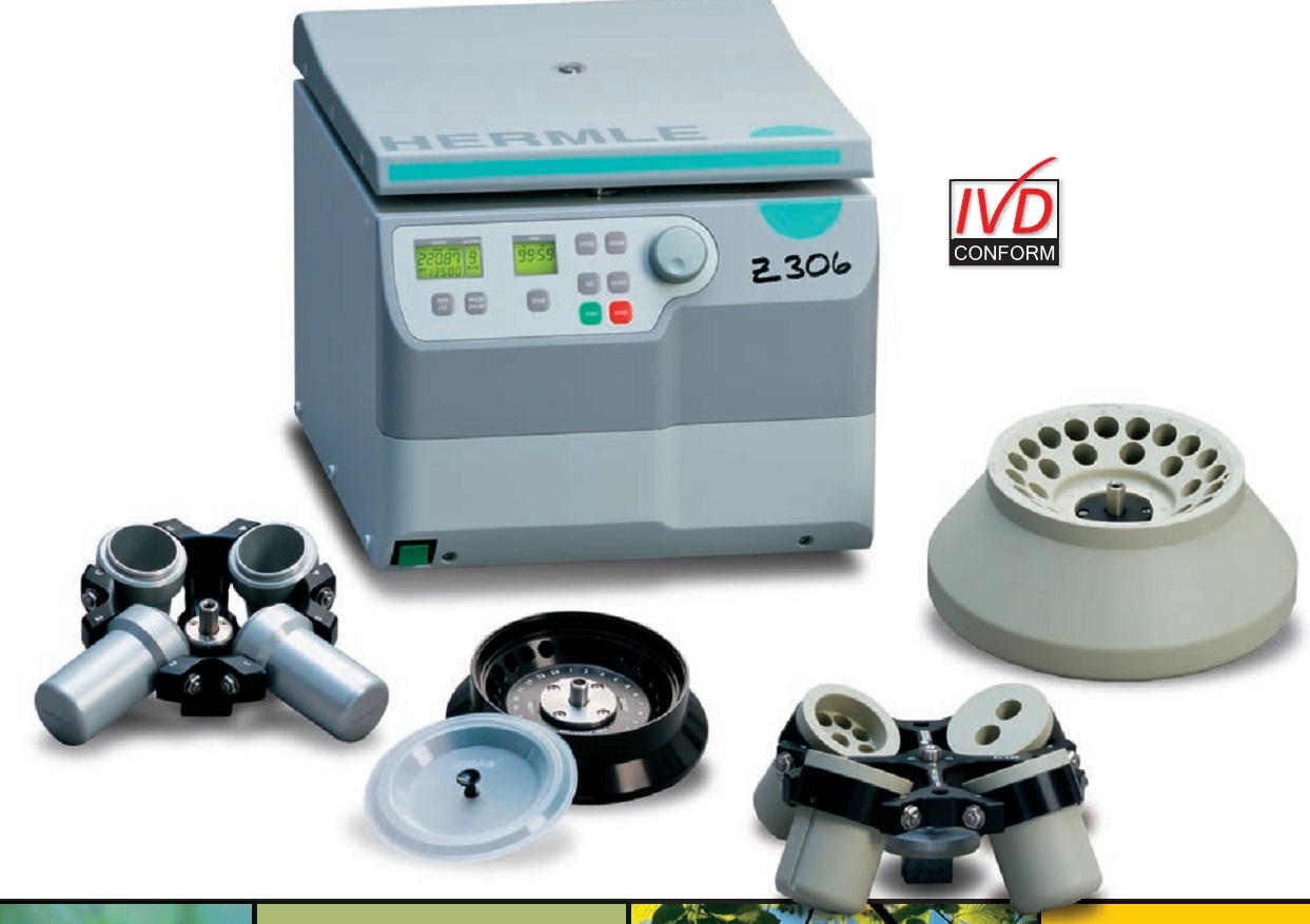 Máy li tâm Hermle ống 15ml/50ml Z 306 Hermle