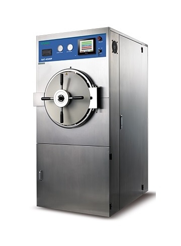 Nồi hấp tiệt trùng tự động, 196 lít, nằm ngang, hình trụ tròn, điều khiển PLC SAT-500HP Sturdy