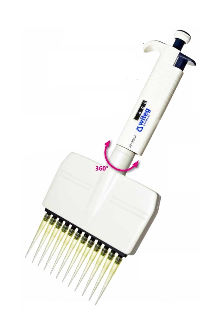 Micropipet 12 kênh 5 – 50ul WITOPET Economy 5 403 205 WITEG Đức