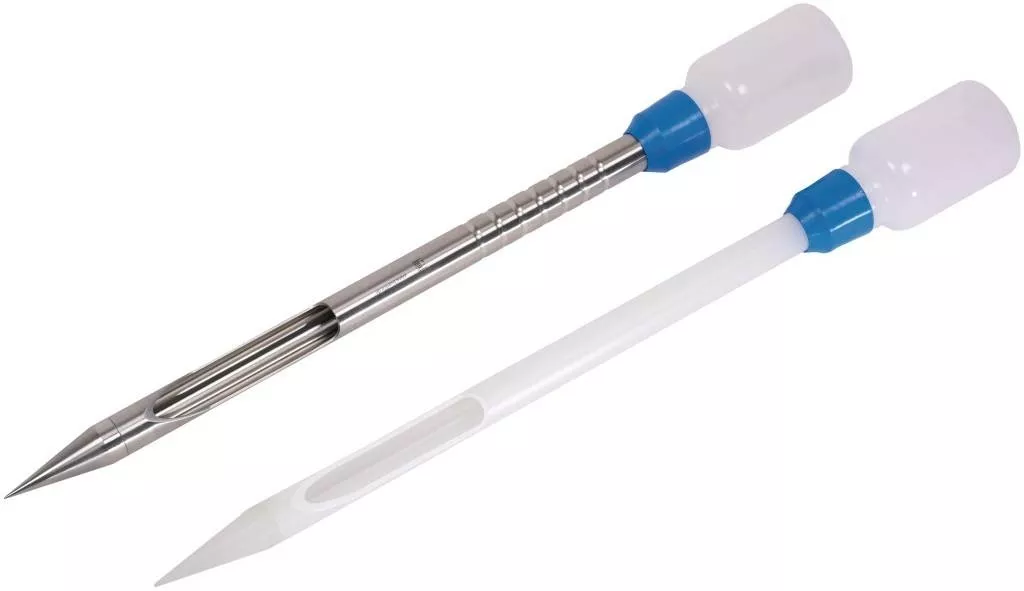 Dụng cụ lấy mẫu bột vào lọ bằng thép 316L 5322-1300 Buerkle – Đức