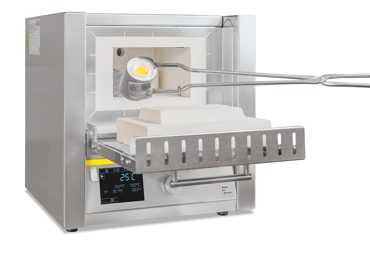 LÒ NUNG 1 lít, cửa lật, 1200oC (Bộ điều khiển B410) L1/12/B410 Nabertherm