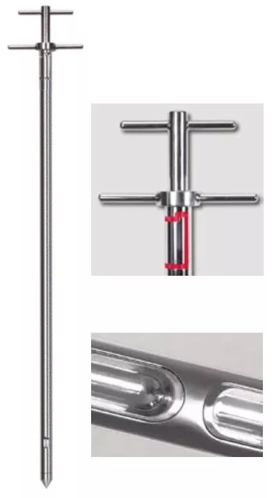 Dụng cụ lấy mẫu bột có chia vạch 1,4m, 5358-1400 Buerkle Novartos Uno