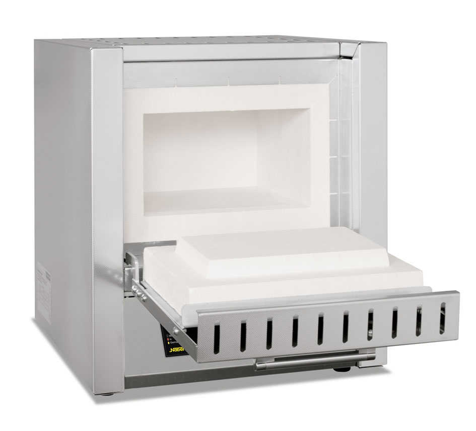 LÒ NUNG 9 lít, cửa lật, 1100oC BĐK B510, gia nhiệt chìm L9/11/SKM (B510) Nabertherm