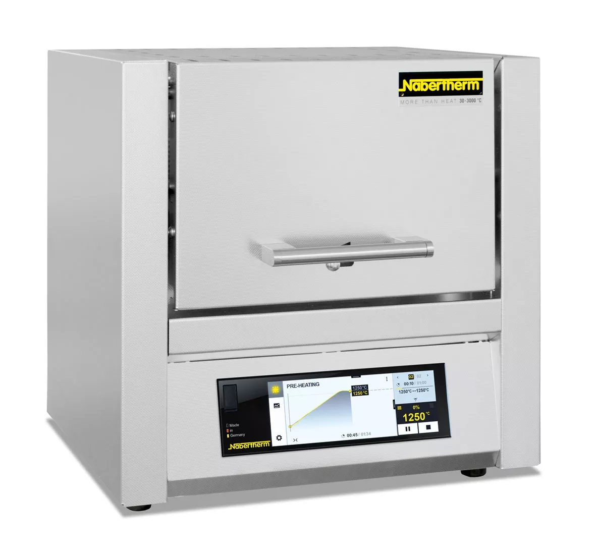 LÒ NUNG 9 lít, cửa trượt, 1100oC BĐK B510, gia nhiệt chìm LT 9/11/SKM (B510) Nabertherm