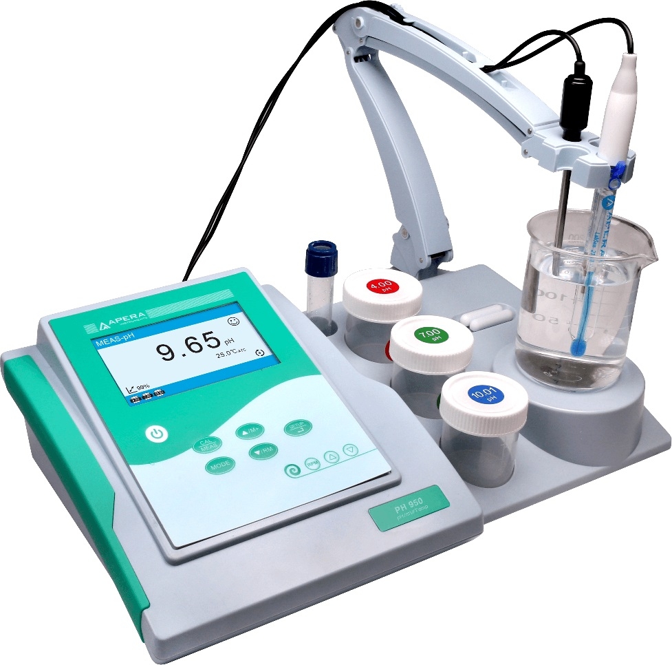 Máy đo pH/mV/nhiệt độ để bàn, có khuấy (100 dữ lieu) APERA