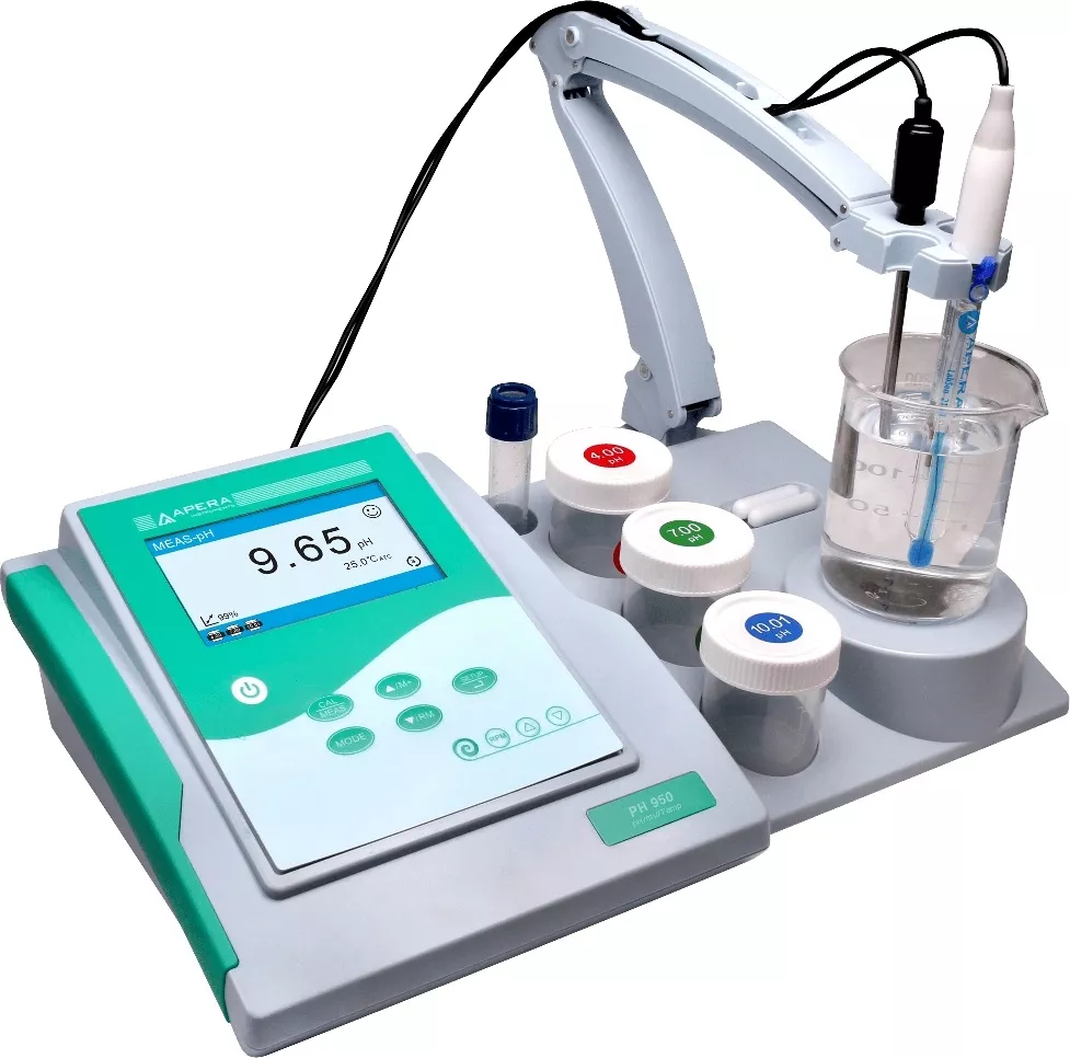 Máy đo pH/mV/nhiệt độ để bàn, có khuấy (100 dữ lieu) APERA